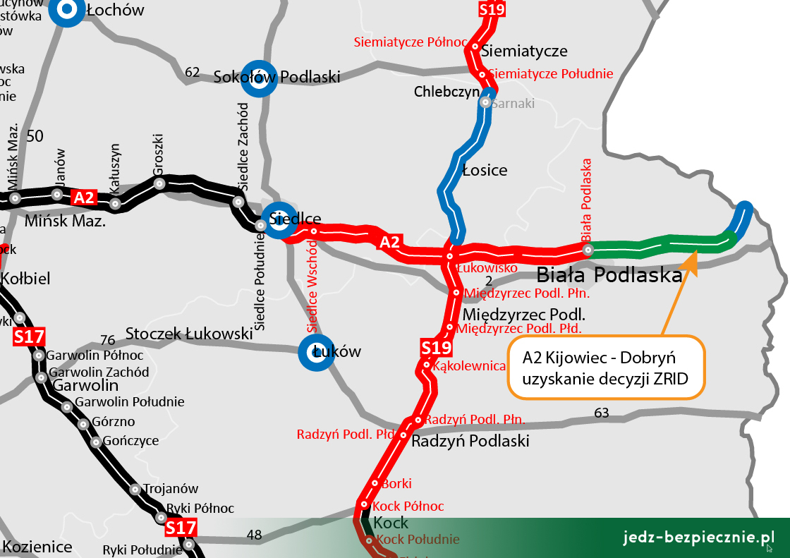 Wydano Zezwolenie na rozpoczęcie inwestycji drogowej dla budowy autostrady A2 Kijowiec – Dobryń